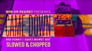 Came Down - Quiet Money Dot x Bee Honey (Official Slowed & Chopped Video) #DJSaucePark 