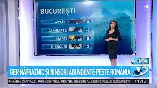 Ger năpraznic şi ninsori abundente peste Rom&acirc;nia