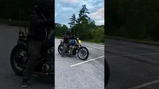 Beautiful Honda Shadow Bobber power stop 🔥