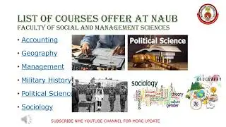 NIGERIAN ARMY UNIVERSITY NAUB LIST OF COURSES OFFER