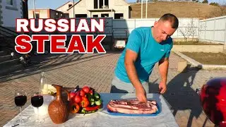 Russian STEAK - Cooking meat | GEORGY KAVKAZ