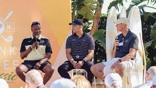 Purdue Football Legends Kevin Sumlin, Mark Herrmann and Pete Quinn, Plus Coach Ryan Walters