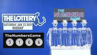 Midday Numbers Game Drawing: Saturday, January 23, 2021
