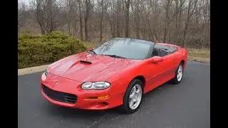 45,000 Actual Mile 1999 Chevrolet Camaro Z28/SS Convertible Test Drive