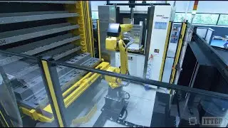 Romias Robotics  Timelapse building robotcel machine tending Akari Seiki HB 450i Bender with OTTO