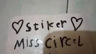 Ada stiker Miss circle namanya Claire cantik kalian suka gak #mainananak #cantik #art #drawing 🥰