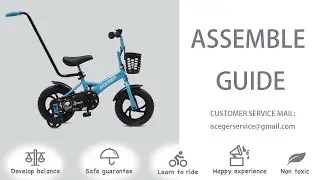 ACEGER Space Series Handed Pushbar Kids Bike Installation Video