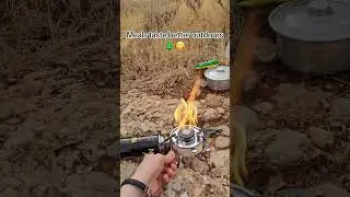 🔥 Cook anywhere, no limits!#campcooking #portablekitchen #ministove #outdoorchef #hikinggear #campin