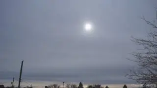 Time lapse of thickening altostratus clouds over Albuquerque