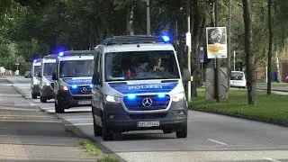 Demonstration gegen Rechtsrockkonzert | Einsatzfahrten BFE + Bereitschaftspolizei Schleswig-Holstein