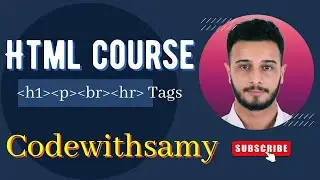 Start HTMl Course:h1/p/br/hr/Tags