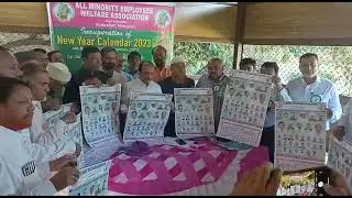 Calender of All Minority Employees Welfare Association released by Mahmood Ali, Home Minister T. S.