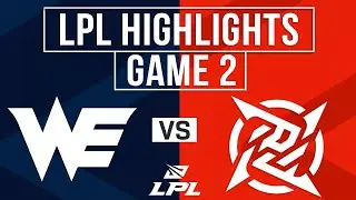 WE vs NIP Highlights Game 2 | LPL 2026 Split 1 | Team WE vs Ninjas in Pyjamas