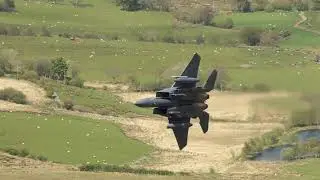 492nd Fighter Squadron &lsquo;Hoss 21&rsquo; F-15&rsquo;s at the Mach Loop 19/05/2021