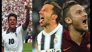 Baggio - Del Piero - Totti. The Three Legends