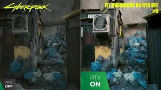 Cyberpunk 2077 - RT OVERDRIVE vs RTX OFF COMPARISON #5