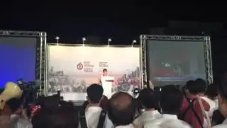 PAP's Grace Fu giving her speech after the announcement of the results for Yuhua SMC