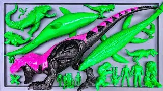 Dinosaurus Jurassic World Dominion: T-rex, Brachiosaurus, Catnap, King Kong, Godzilla, Skibidi
