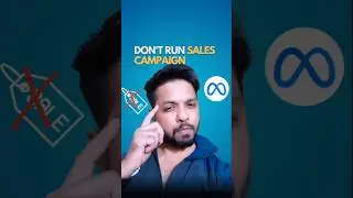 Don't run sales campaign | Meta Ads | Digital Marketing #shorts
