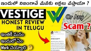 Vestige 2024 Honest Review In Telugu || It Is Real Or Fake 🤔 || Must Watch This Before Joining 💯