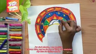 Kathakali Painting | Telugu Art Tutorials by Satya Priya | Oil Pastel Techniques | Satya Priya
