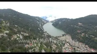 Fly over Nainital's ridges - see old British homes and the lake below