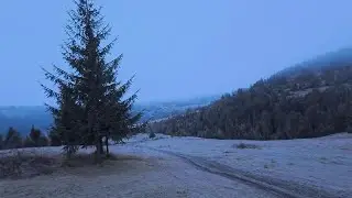 Walking Around The Carpathian Mountains On A Frosty Morning