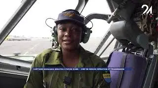GABON SOCIÉTÉ  NGOUANGA AISSATOU CYNTHIA KAREL, PREMIERE PILOTE MILITAIRE