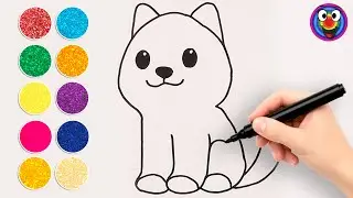 Cute Little Fox Drawing and Coloring | Easy Step-by-Step Art for Kids | Million Glitters