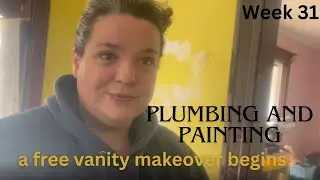 One Woman Renovation | Plumbing Prepped, Tub Primed, Vanity Scored - Wk 31