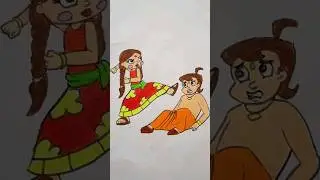 Chhota Bheem Chutki drawing 🥰🥰 / #chotabheem #chutki #drawing #shorts #animation #viral #10million