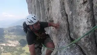 Klettern: Predigtstuhl Nordkante 4+ (Im schweren Fels)