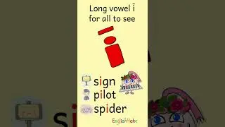 Long Vowel i &mdash; Ī Sound | sign, pilot, spider | Phonics for Kids