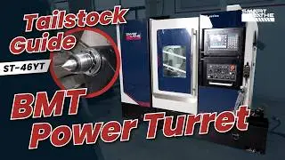 CNC Turret Lathe Brass Screw Machining | BMT Power Turret + Tailstock Guide. #cncturning #cnc