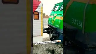 #wag9 #coupling With #lhb #coach #train 😍 #awesome 🔥 #shorts