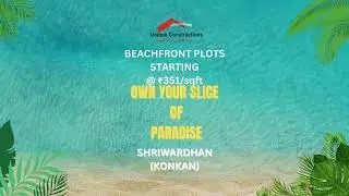 1 Acre beach view land for sale by Unique Group near Aravi-Kondivali beach in Shrivardhan #beachland