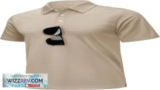KEFITEVD Mens Polo Shirts Short Sleeve Collared Button Quick Dry Tactical Performance