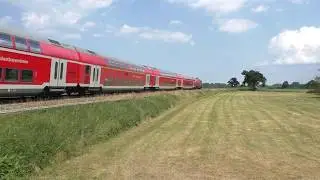 BR 218 426-5 met Dosto en BR 218 te Rattenkirchen van M&uuml;hldorf naar M&uuml;nchen