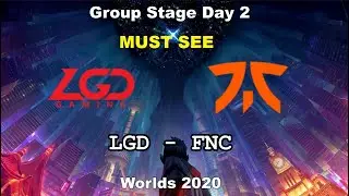 LGD vs. FNC Must See | Group Day 2 WORLDS 2020 | Чемпионат Мира | LGD Gaming vs Fnatic
