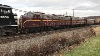 Bennett Levin's PRR E8's on the Reading Line