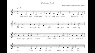 The New Christy Minstels:  Christmas Card (sheet music, lead sheet)
