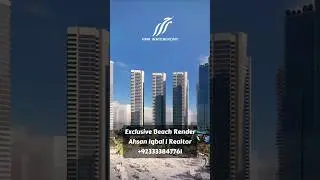 HMR Waterfront private exclusive beach render #realestate #luxury #karachi #sea #render#project#new