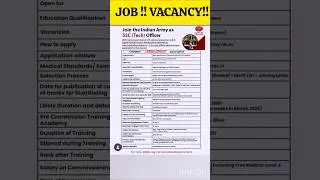 VACANCY!!! #ssc #job #jobs #vacancy #govjob #govermentvacancy #army #ind #jobnotice #vacancynotice