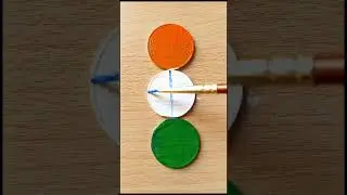 Great Indian flag painting on coins 😱 | indian flag painting #art #trending #viral
