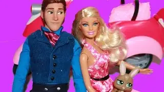 Play-Doh Barbie Glam Scooter with Frozen Hans Toy Review