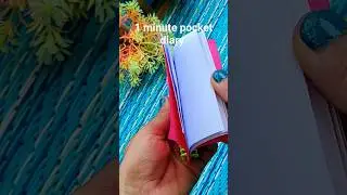 1 minute without glue pocket Diary#Easy to Make #DIY Diary #trending#Mini Diary#shorts