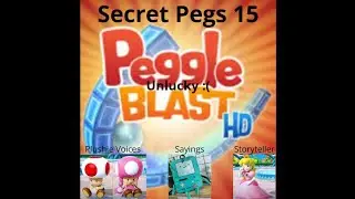 Peggle Blast (Secret Pegs 15) (Plushie Voice Toad and Toadette) (Storyteller Peach) Ft Cammie