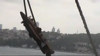 On a ship, transiting The Bosporus Strait, Istanbul, Turkiye, in 2007