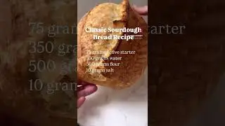 Classic Sourdough Recipe - instructions can be found on my website: livingwellwithmandy.com