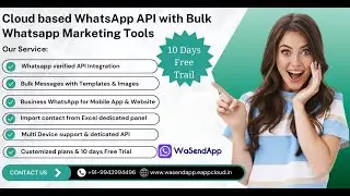 WasendApp  Cloud based Whatsapp Free  API with Bulk SMS Panel | Digital Marketing Tool